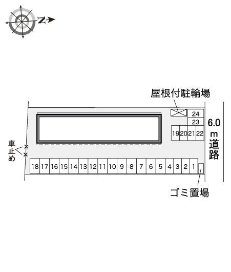 美田園(40737)の駐車配置図