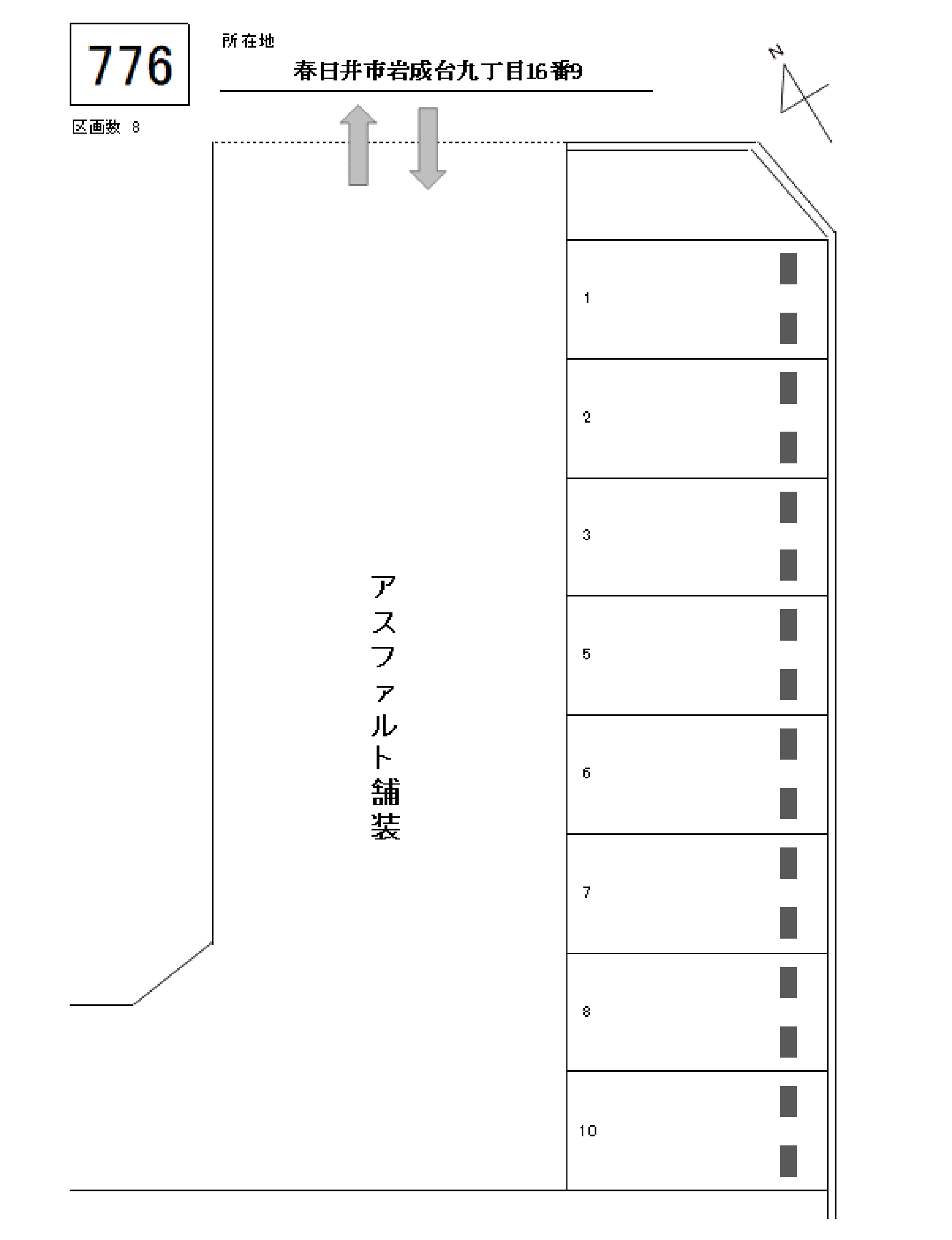 J-776の駐車配置図