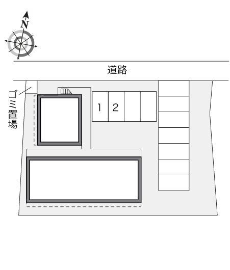 プリーマ　グリュック(22631)の駐車配置図