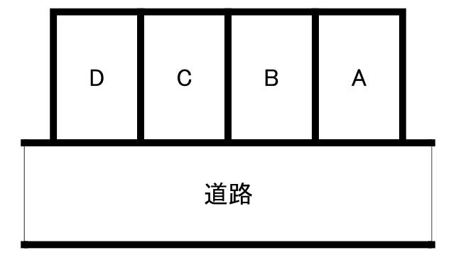 第17村橋モータープールの駐車配置図
