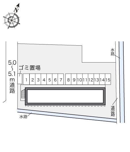 クレール　水江(21264)の駐車配置図