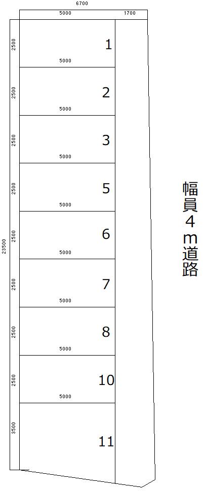 青空パーク駐車場の駐車配置図