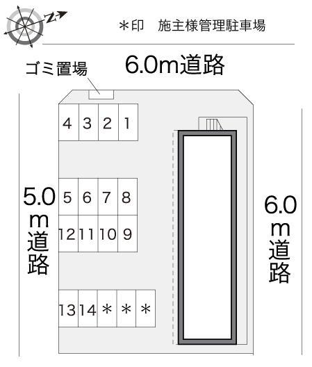 グランドホープ(17129)の駐車配置図