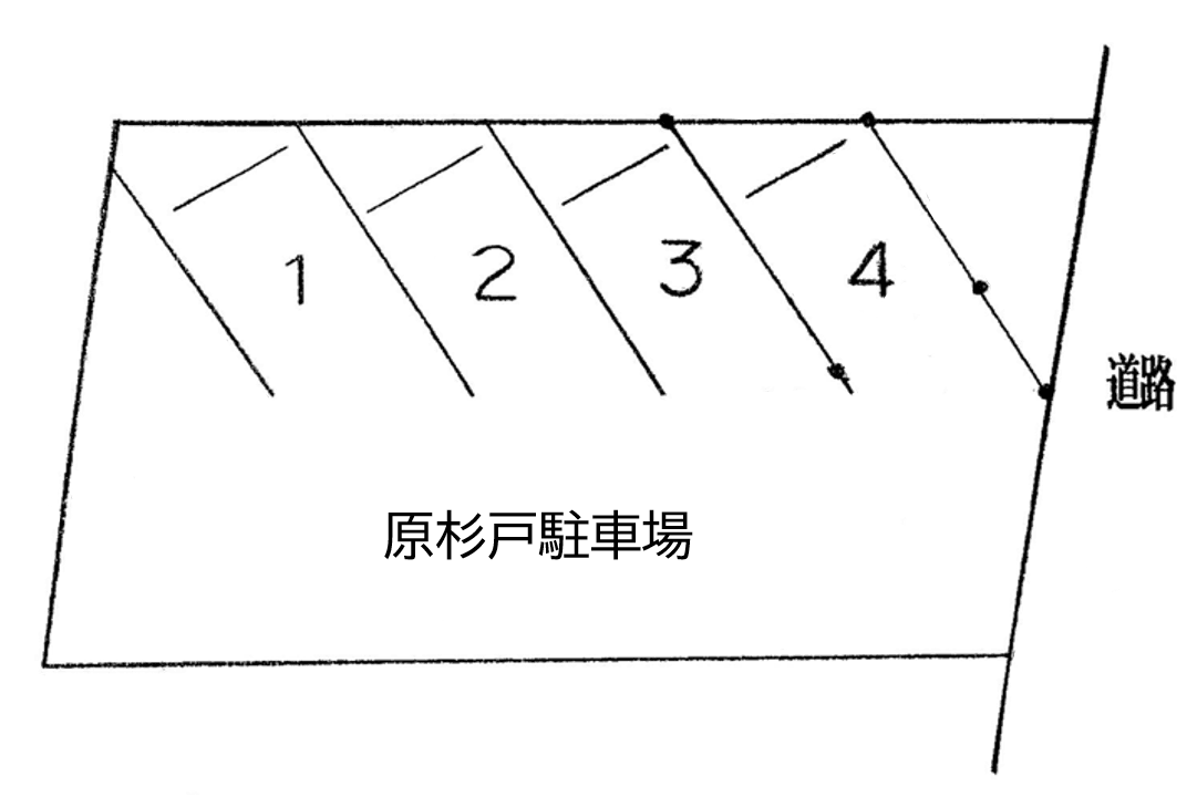 原杉戸駐車場の駐車配置図