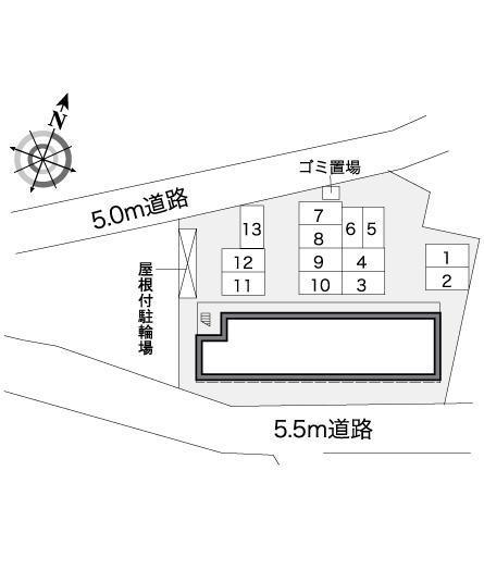 ヴィラ　ノーバⅡ(37029)の駐車配置図