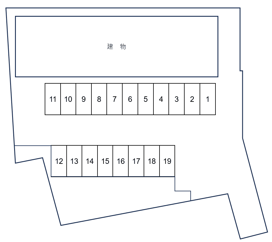春日部市八丁目駐車場（グランシャリオ）の駐車配置図