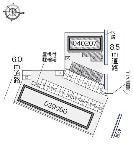 オリオンⅡ(40207)の駐車配置図