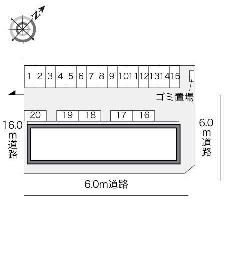 クレール　Ⅰ(22903)の駐車配置図