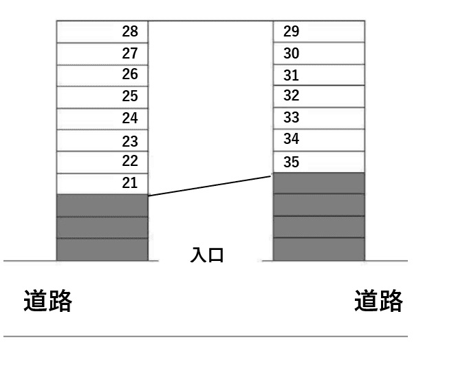 【51514】第一田久保駐車場（本郷町４３８）の駐車配置図