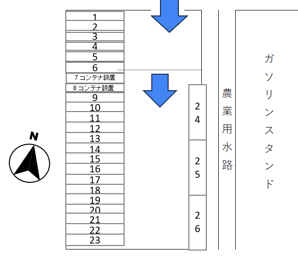 K-0142駐車場の駐車配置図