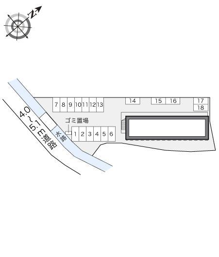 興弐番館(18801)の駐車配置図