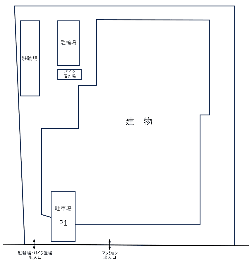 ベルグレードＯＺの駐車配置図