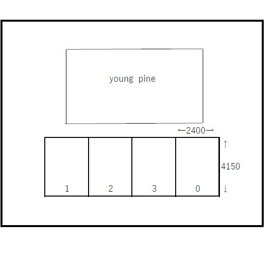 young pineの駐車配置図