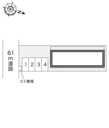 パティオ(21327)の駐車配置図