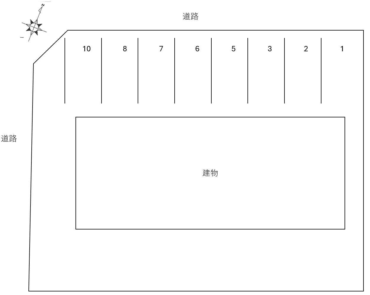 グラシア緑台の駐車配置図