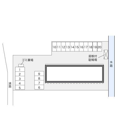 サンアクエルド(23274)の駐車配置図