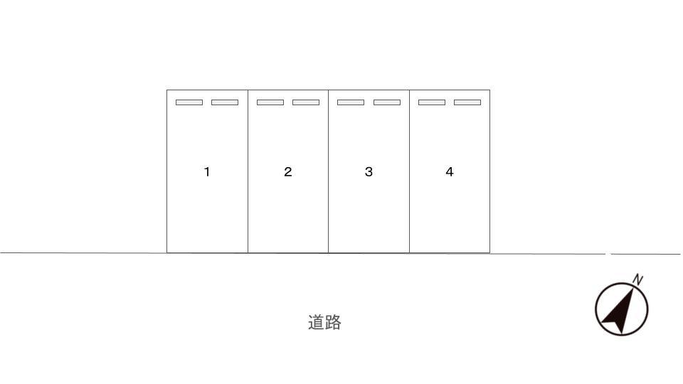 平澤ハイツ駐車場の駐車配置図