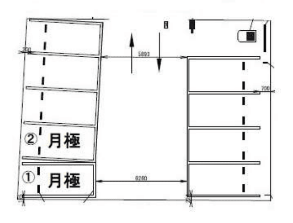大和八木駅前第４の駐車配置図