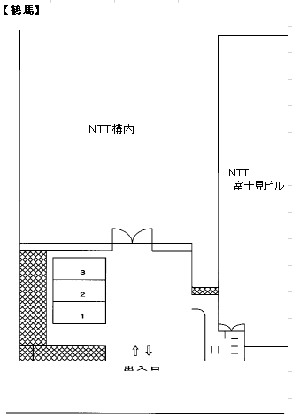 鶴馬駐車場の駐車配置図
