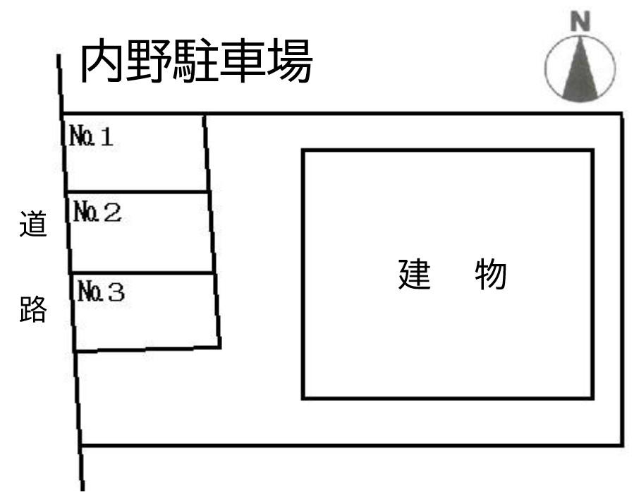 内野駐車場の駐車配置図