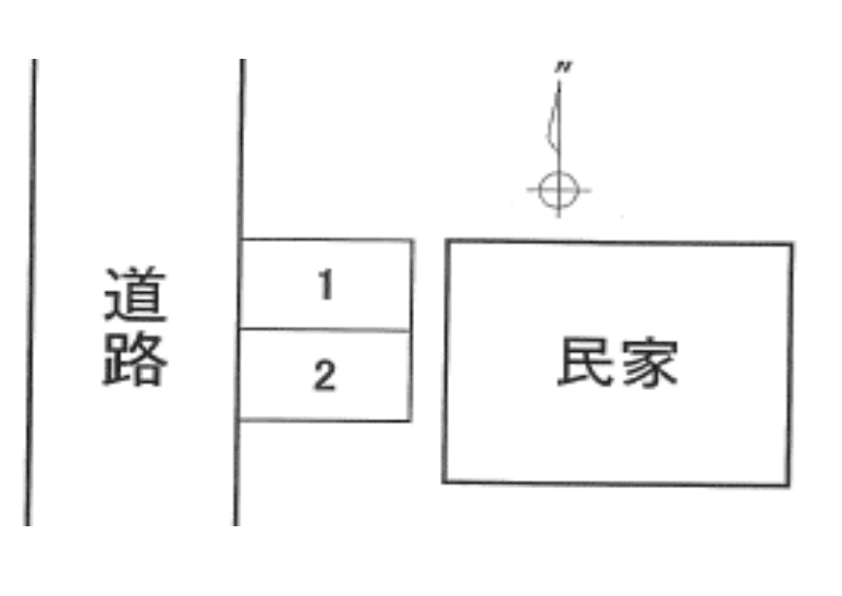 青柳嶋根駐車場Aの駐車配置図