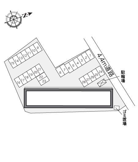 Ｔｕｒｋｅｙ(20454)の駐車配置図