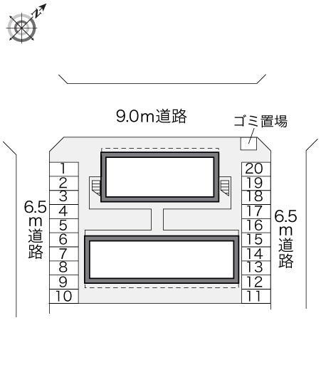 のりくらⅠ(22939)の駐車配置図