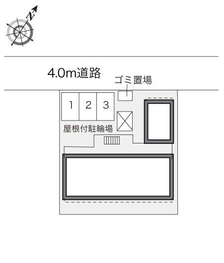 上野芝(21385)の駐車配置図