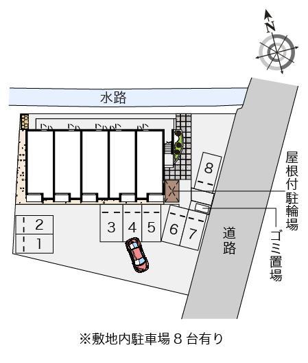 ミランダフローラ白川(55667)の駐車配置図