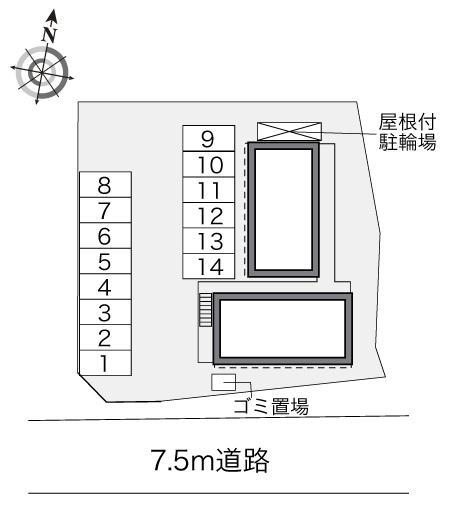 ウタガワ２(34423)の駐車配置図