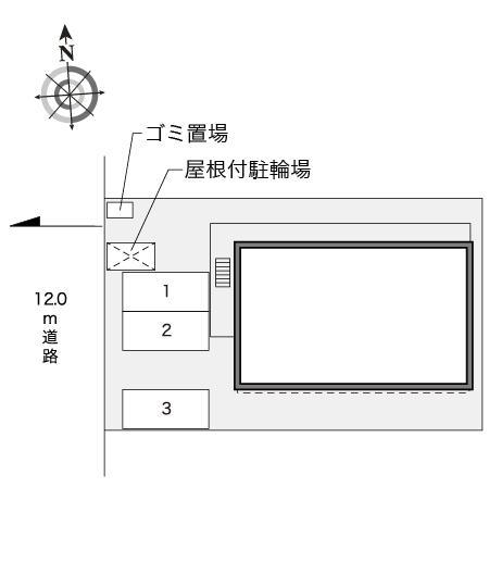 さくらハイツ(24510)の駐車配置図