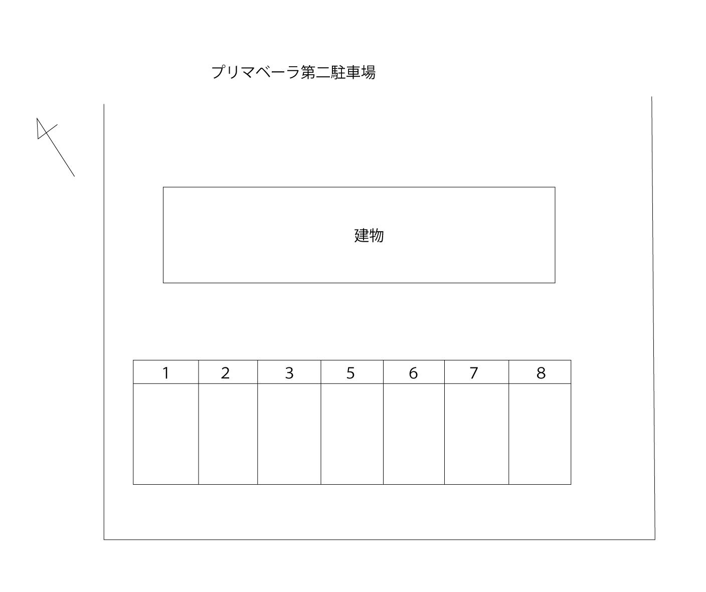 プリマベーラ第二駐車場の駐車配置図