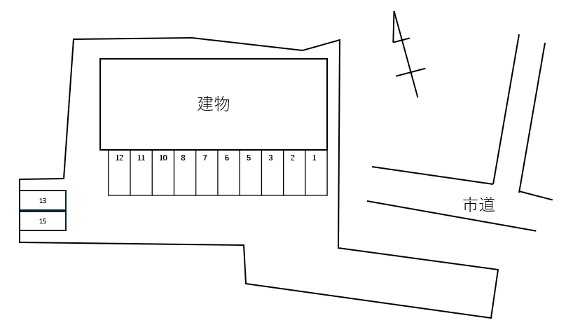 Cherry blossom Ⅱの駐車配置図