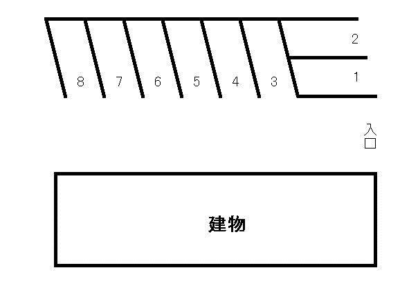 永尾駐車場の駐車配置図