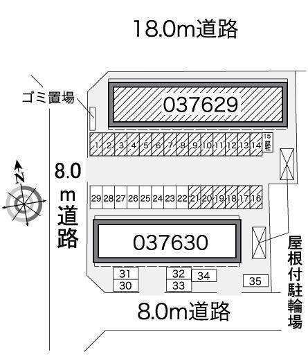 翠(37629)の駐車配置図