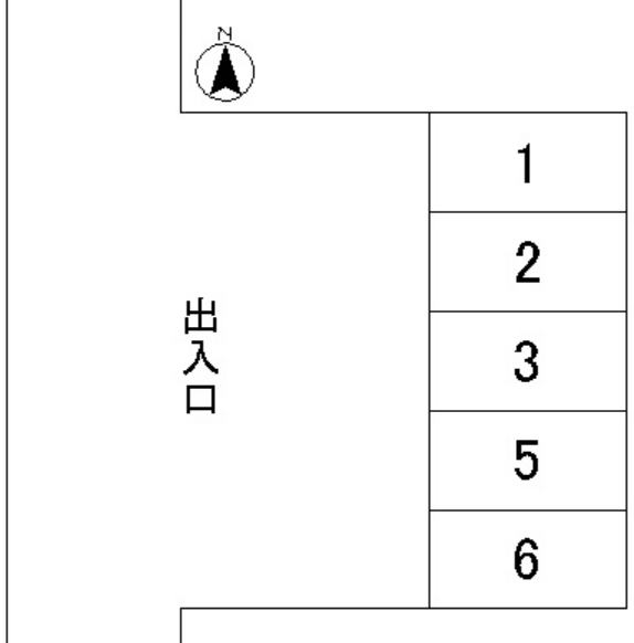 新倉月極駐車場の駐車配置図