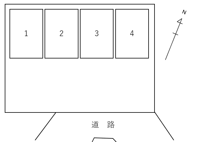 星久喜駐車場の駐車配置図
