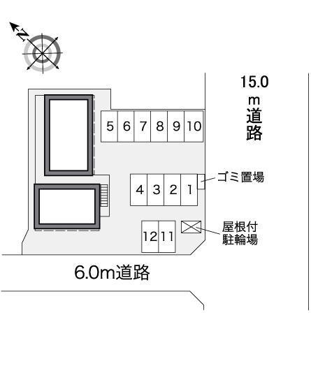 ノースフォレスト(39785)の駐車配置図