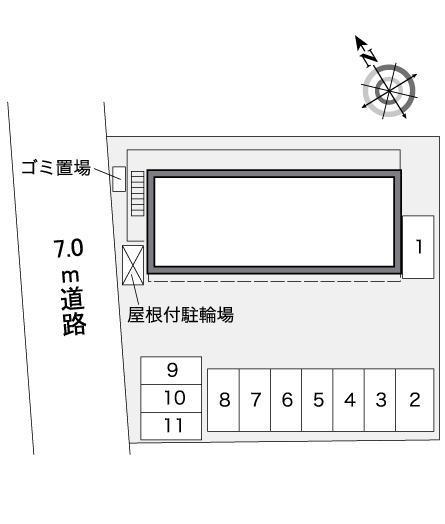 ハマナシ(38984)の駐車配置図