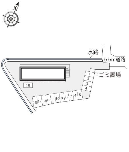 ピーチ(18201)の駐車配置図
