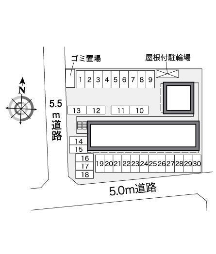 高島(38321)の駐車配置図