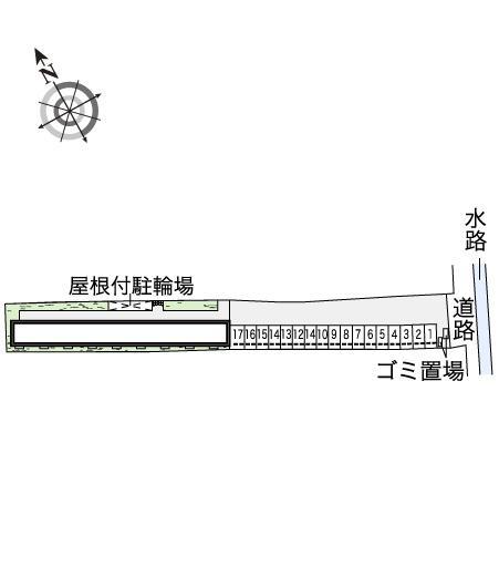 ピース　Ｋ(45672)の駐車配置図