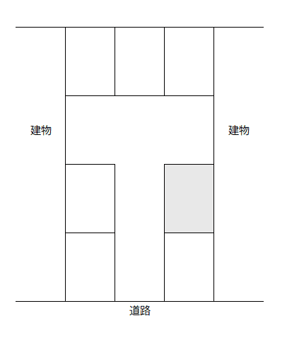 人見駐車場の駐車配置図