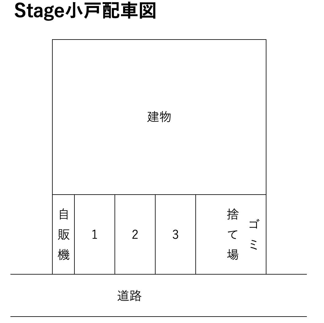 Stage小戸の駐車配置図
