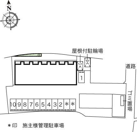 ラルーチェ(44686)の駐車配置図