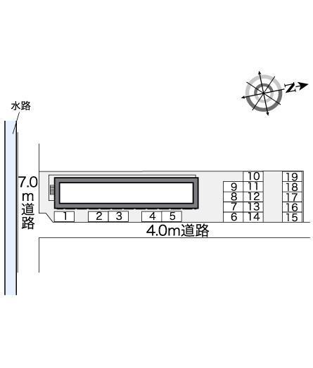 ナンキハイムⅠ(25109)の駐車配置図