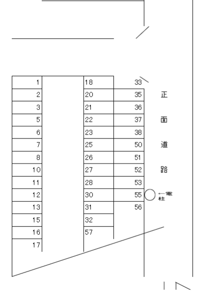 杉田Ｐの駐車配置図