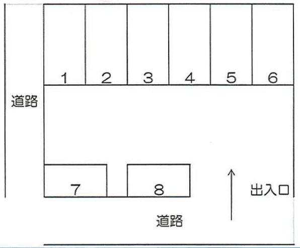 永和台南パーキングⅡの駐車配置図
