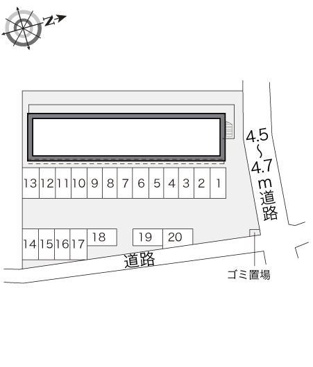 プラザ(20404)の駐車配置図