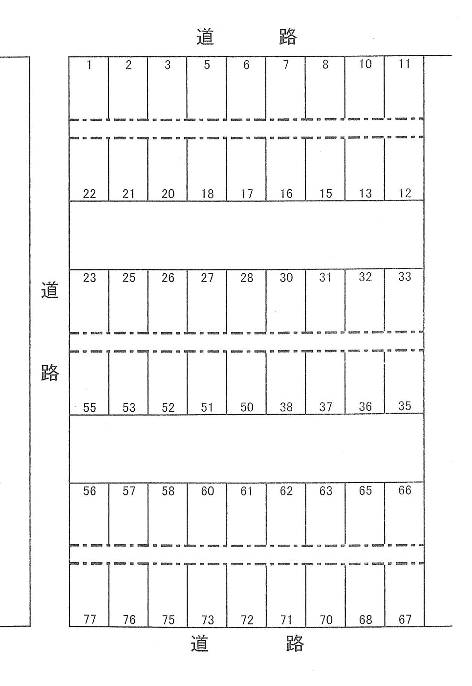 老泉ﾓ-ﾀ-ﾌﾟ-ﾙNo3の駐車配置図
